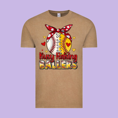 Busy Raising Ballers Vintage Tee Designed By Jahusdesignshop