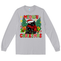 Moon Dust meowy christmas black cat Long Sleeve Tee - MaliasSmallBusiness