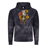 Cloud Black hereford bull rope and sunflowers Vintage Hoodie - LillyAllenDesigns