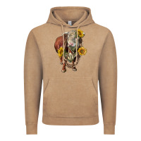 Vintage Coffee hereford bull rope and sunflowers Vintage Hoodie - LillyAllenDesigns
