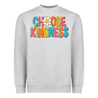 Heather Grey choose kindness Heavyweight Sweatshirt - NancyCooperArtShop