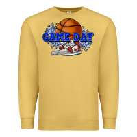 Antique Gold game day basketball Premium Sweatshirt - HowdyJamesFarm
