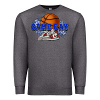 Charcoal Heather game day basketball Premium Sweatshirt - HowdyJamesFarm