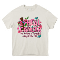 Cream heal cancer Heavy Core Tee - AdoDesignShop