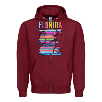 Burgundy Florida Zipper Hoodie - Bettercallsaul