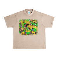 French Oak mardi gras fleur de lis and leopard background Urban Heavy Tee - AdoDesignShop