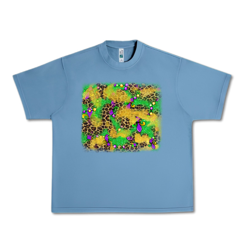 Mardi Gras Fleur De Lis And Leopard Background Urban Heavy Tee by AdoDesignShop | Teevron