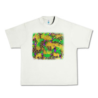 Pistachio mardi gras fleur de lis and leopard background Urban Heavy Tee - AdoDesignShop