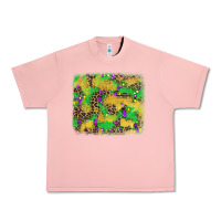 Salmon mardi gras fleur de lis and leopard background Urban Heavy Tee - AdoDesignShop