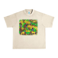 Sandshell mardi gras fleur de lis and leopard background Urban Heavy Tee - AdoDesignShop
