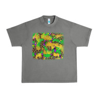 Tornado mardi gras fleur de lis and leopard background Urban Heavy Tee - AdoDesignShop