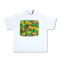 White mardi gras fleur de lis and leopard background Urban Heavy Tee - AdoDesignShop