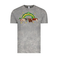 Cloud Rock cow st patrick days Vintage Tee - MaliasSmallBusiness