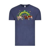 Vintage Denim cow st patrick days Vintage Tee - MaliasSmallBusiness