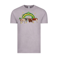 Vintage Zinc cow st patrick days Vintage Tee - MaliasSmallBusiness
