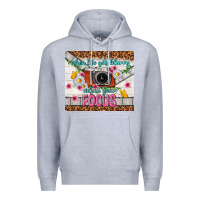 Heather Grey when life gets blurry adjust your focus Premium Hoodie - TumblerDesignByShophia
