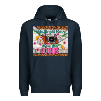 Navy when life gets blurry adjust your focus Premium Hoodie - TumblerDesignByShophia