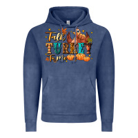 Vintage Denim Talk turkey to me Vintage Hoodie - NancyCooperArtShop