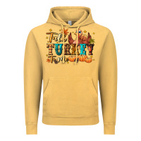 Vintage Mustard Talk turkey to me Vintage Hoodie - NancyCooperArtShop