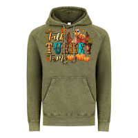Vintage Olive Talk turkey to me Vintage Hoodie - NancyCooperArtShop