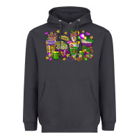 Smoke Mardi Gras coffee cups Heavyweight Hoodie - HowdyJamesFarm