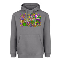 Storm Mardi Gras coffee cups Heavyweight Hoodie - HowdyJamesFarm