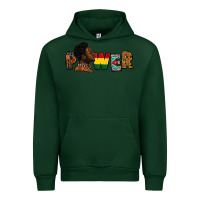 Forest Green power juneteenth Urban Hoodie - FaDigitalArtStudio