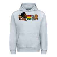 Heather Grey power juneteenth Urban Hoodie - FaDigitalArtStudio