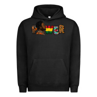 Pigment Black power juneteenth Urban Hoodie - FaDigitalArtStudio
