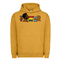 Pigment Peanut Butter power juneteenth Urban Hoodie - FaDigitalArtStudio