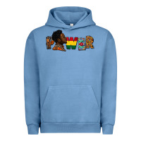 Pigment Pebble Blue power juneteenth Urban Hoodie - FaDigitalArtStudio