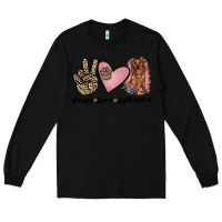 Black peace love labrador Long Sleeve Tee - JahusDesignShop