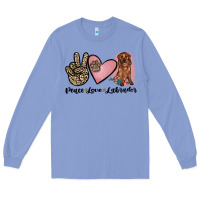 Colony Blue peace love labrador Long Sleeve Tee - JahusDesignShop