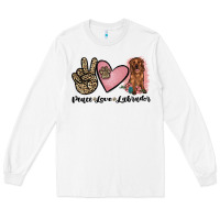 White peace love labrador Long Sleeve Tee - JahusDesignShop