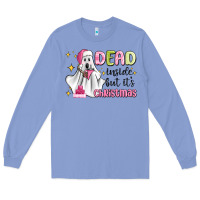 Colony Blue dead inside but it's christmas Long Sleeve Tee - MaliasSmallBusiness