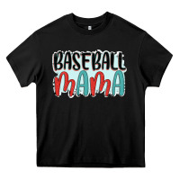 Black baseball mama Heavy Core Tee - JahusDesignShop