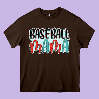 Baseball Mama Heavy Core Tee Designed By Jahusdesignshop