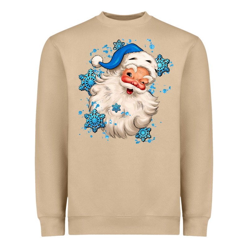 Winter Christmas Santa Claus Heavyweight Sweatshirt by MaliasSmallBusiness | Teevron