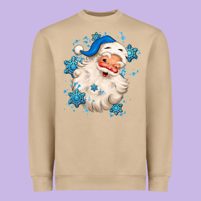 Winter Christmas Santa Claus Heavyweight Sweatshirt Designed By Maliassmallbusiness