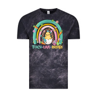 Cloud Black teach love inspire rainbow Vintage Tee - MaliasSmallBusiness