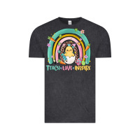 Vintage Black teach love inspire rainbow Vintage Tee - MaliasSmallBusiness