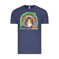 Vintage Denim teach love inspire rainbow Vintage Tee - MaliasSmallBusiness