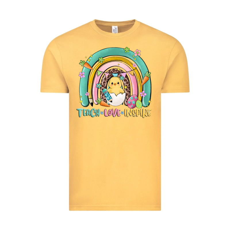 Teach Love Inspire Rainbow Vintage Tee by MaliasSmallBusiness | Teevron