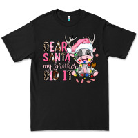 Black dear santa my brother did it Premium Tee - AdoDesignShop