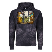 Cloud Black charolais heifer with western background Vintage Hoodie - LillyAllenDesigns