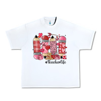 White valentines day teacher life Urban Heavy Tee - MaliasSmallBusiness