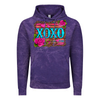 Cloud Purple xoxo valentine's day pink roses and hearts Vintage Hoodie - Jasminsmagicworld