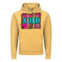 Vintage Mustard xoxo valentine's day pink roses and hearts Vintage Hoodie - Jasminsmagicworld
