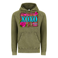 Vintage Olive xoxo valentine's day pink roses and hearts Vintage Hoodie - Jasminsmagicworld
