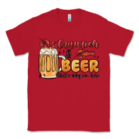 Red crawfish and beer that's why i'm here Classic Tee - MaliasSmallBusiness